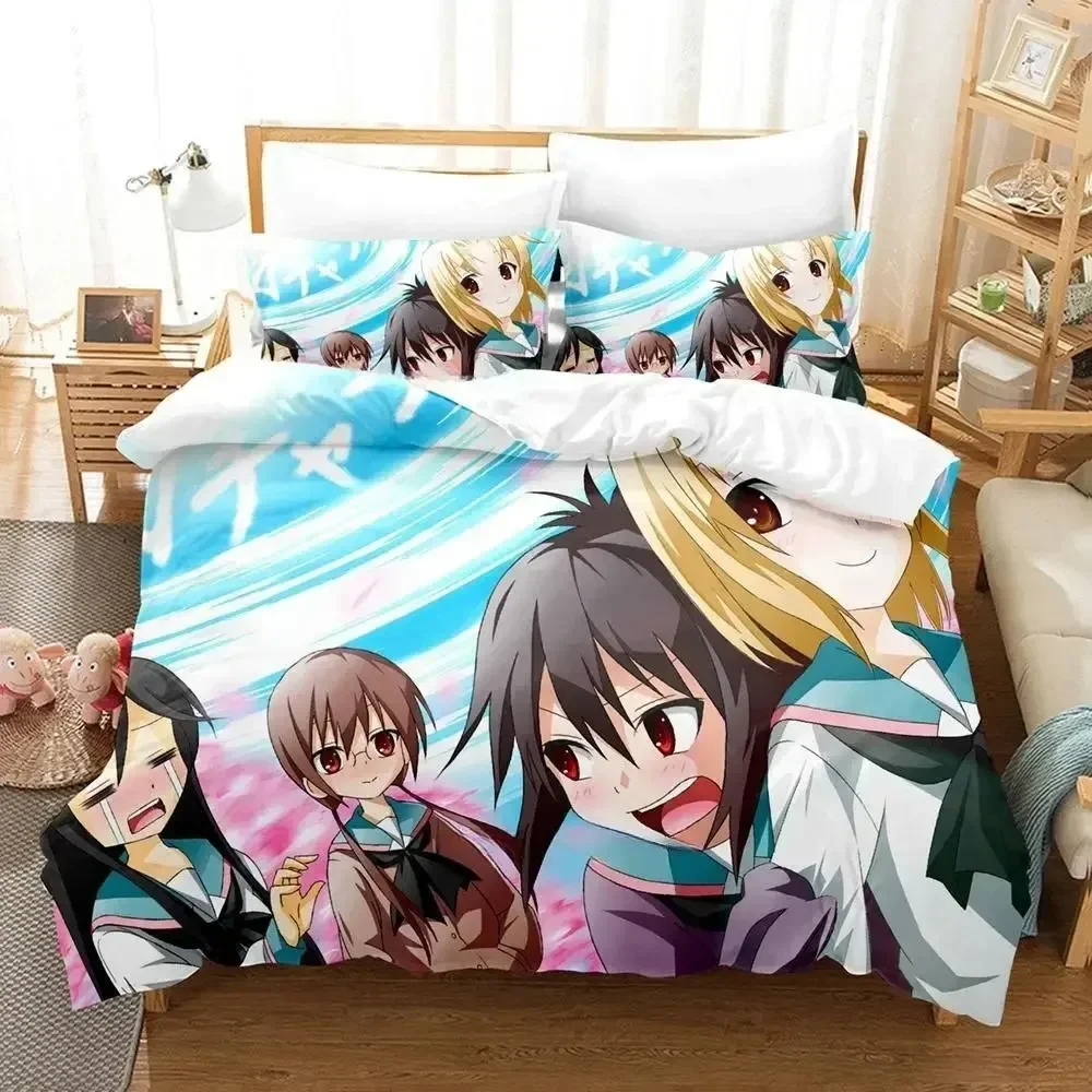 

Anime A Channel Bedding Set Single Twin Full Queen King Size Bed Set Adult Kid Bedroom Duvetcover Sets Print Anime Bed Sheet Set