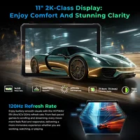 HOTWAV R9 Ultra 5G Rugged Tablet 20080mAh Massive Battery 20W Fast Charging Android 15 Pad 11'' FHD+ 2K Display 8GB RAM 512GB ROM/2TB Expansion 64MP+16MP+20MP Night Vision Tablet PC With Stylus Pen, OTG/GPS 5