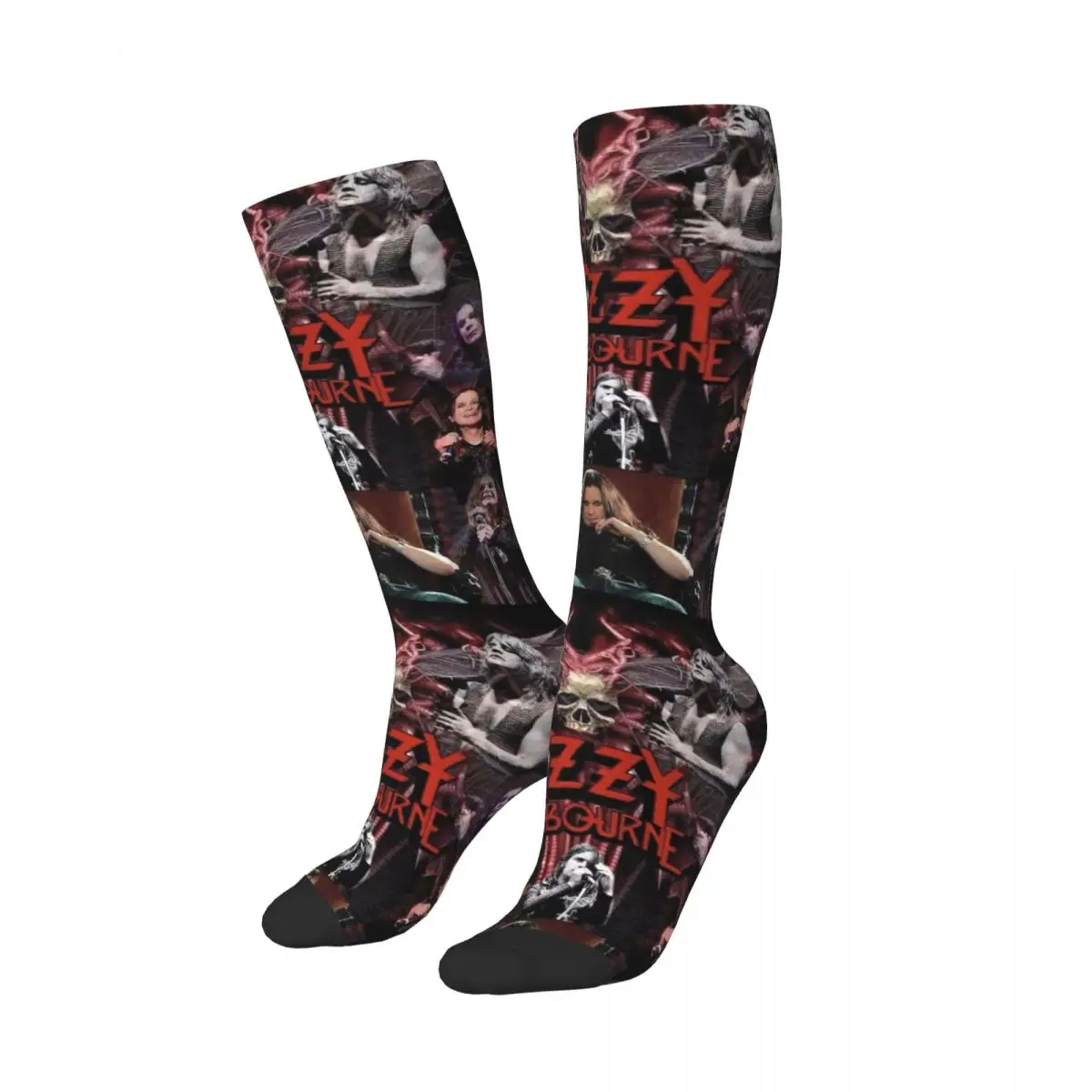 Ozzy Osbourne Women Thigh High Stockings Kawaii Heavy Metal Band Rock Over-the-Calf Tube Socks