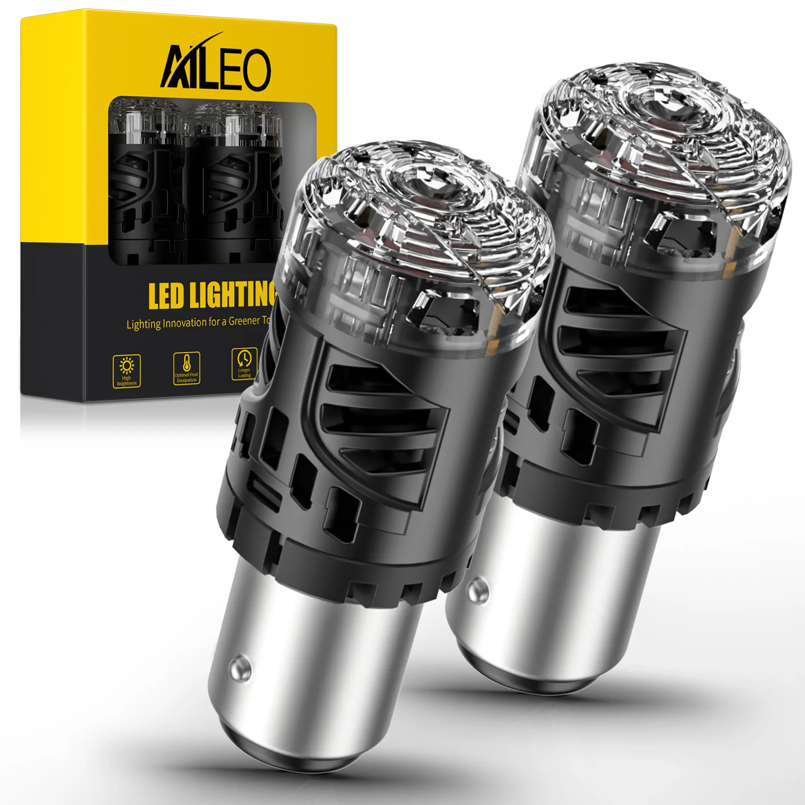 

AILEO 2PCS Car Parking Back Lamps 1157 P21/5W LED BAY15D LED Bulbs With Fan 11SMD Red Canbus LED For Turn Signal 12V