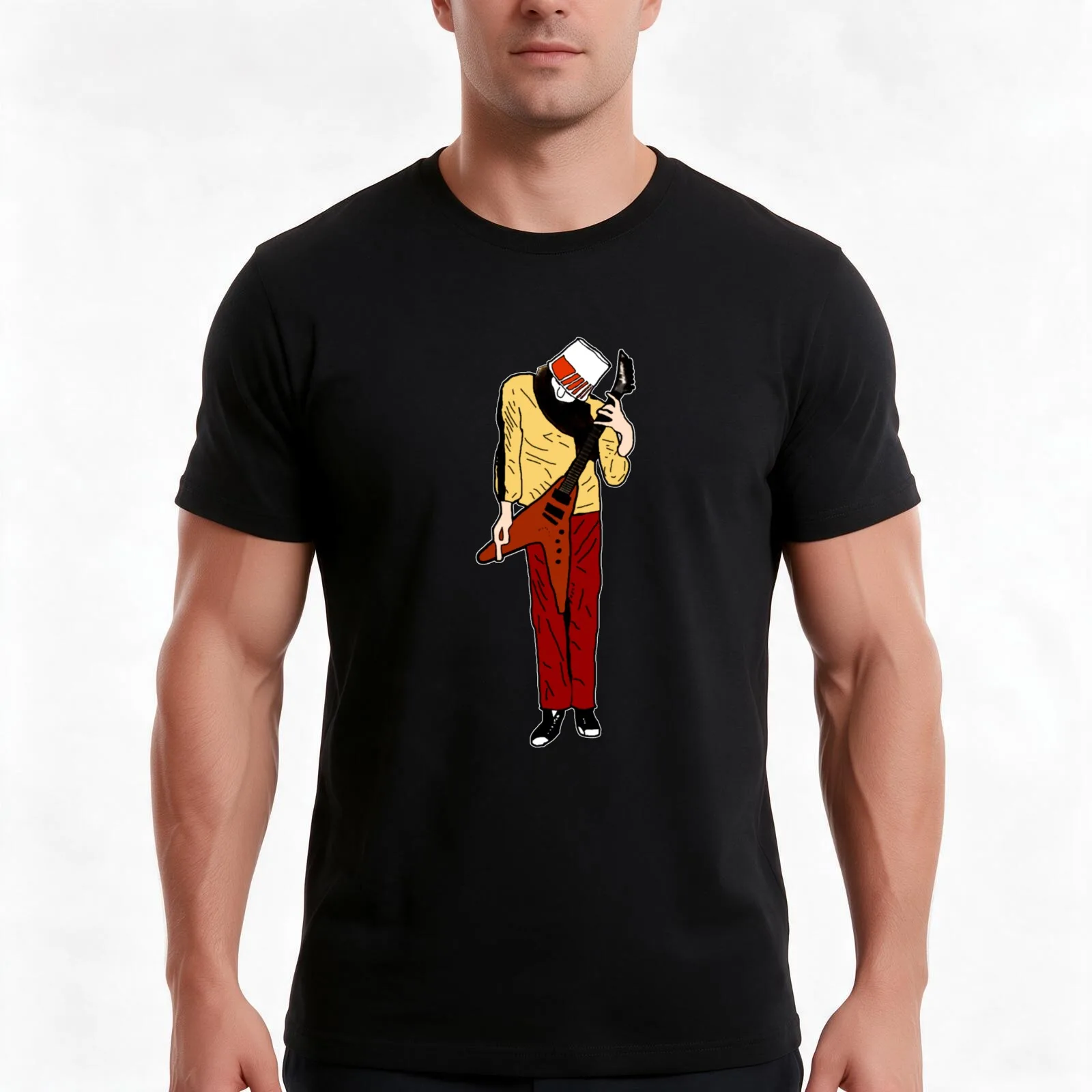Buckethead--3 T-Shirt Summer Casual Cotton Tee Oversized Streetwear Tops Vintage Graphic Print Loose Fit Short Sleeve