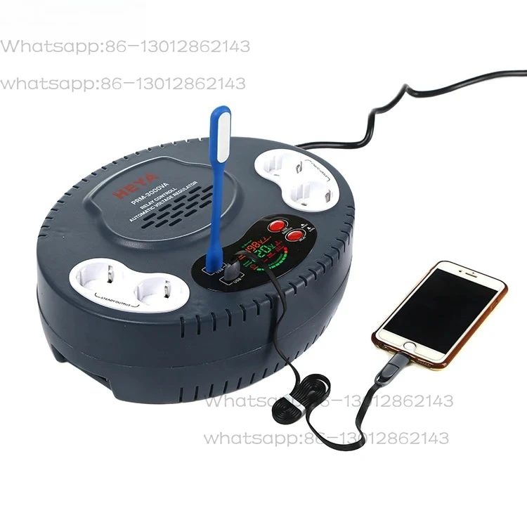 NEW  3KW Power Electric PRM-3000 Automatic Voltage Regulator Stabilizers Single Phase 220V Output Voltage for Home Use Service