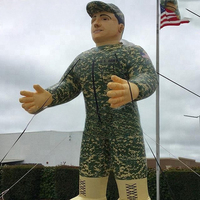 Customized Military Inflatable Soldier Cartoon: Ideal for CS Club Game Advertising