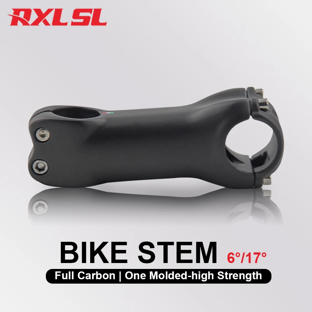 RXL SL Carbon Stem 6/17 Degree Mtb Power Bicycle Handlebar Stem Extension Road Bike Stem Mount 60/70/80/90mm MTB Bicycle Parts