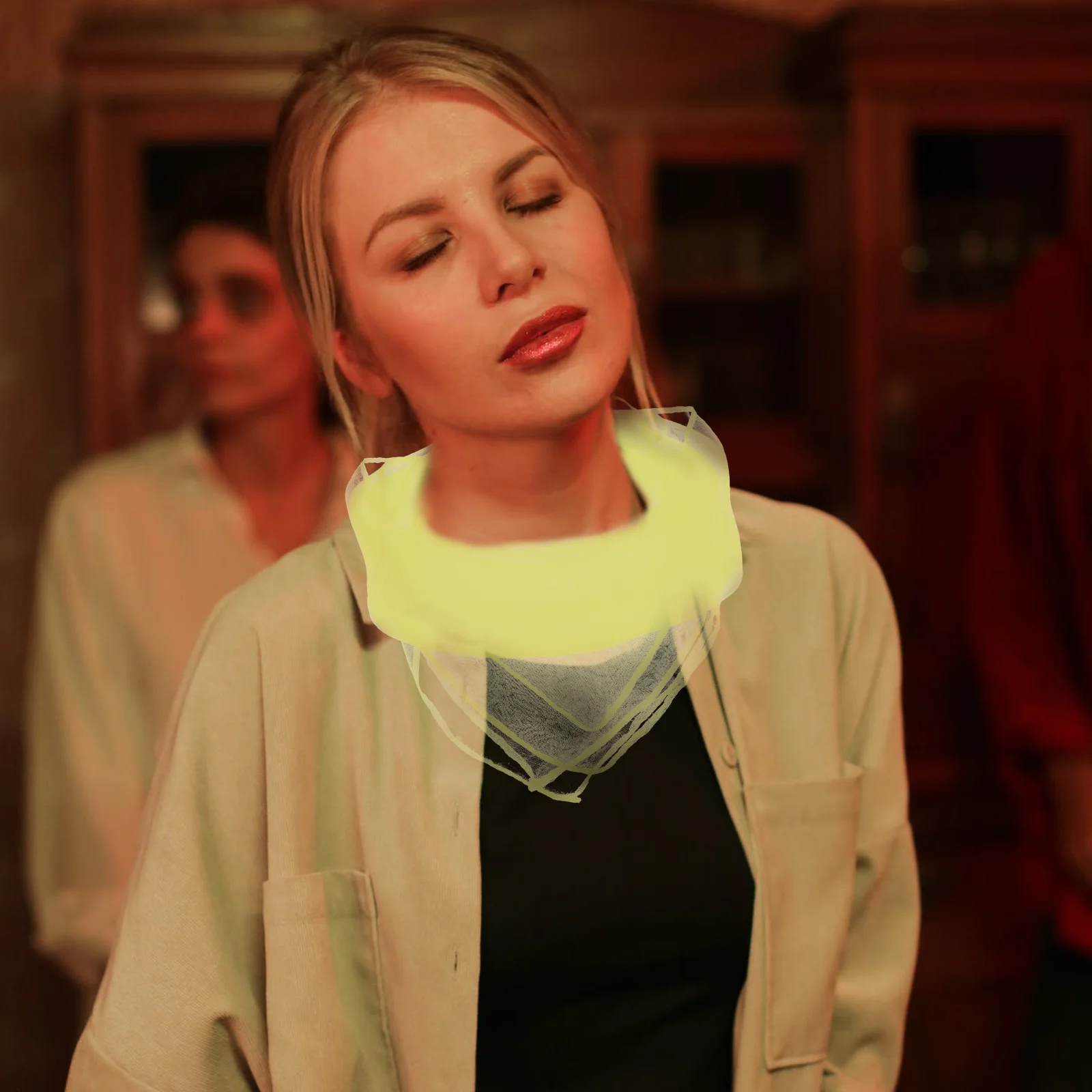 

10Pcs Silk Scarves Pure Color Square Small Lightweight Breathable Dance Performance Props Performance Accessories