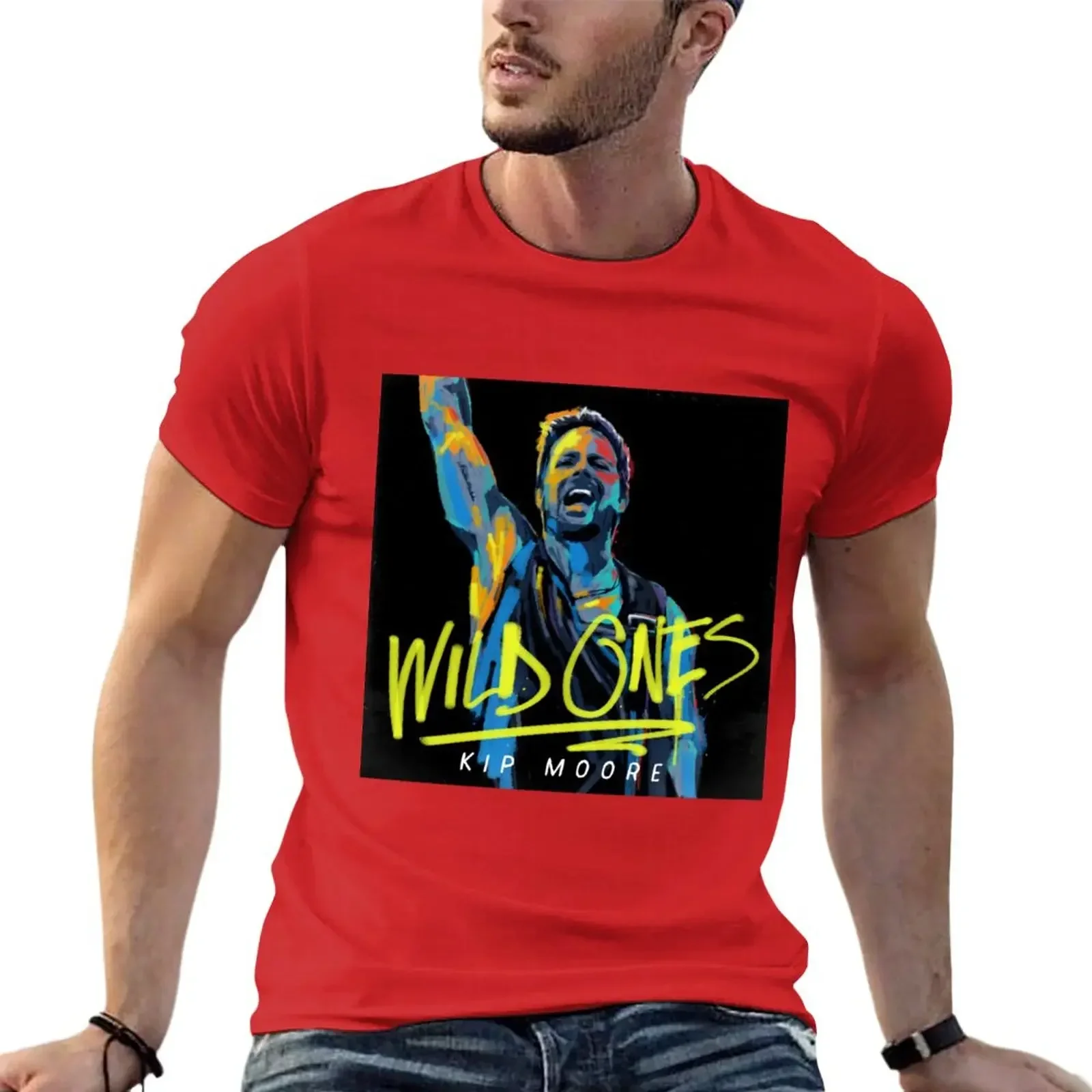 Wild Ones of Kip Moore T-Shirt sports fans blacks graphics sweat shirts, Hot Sale Crewneck Round Neck Short Sleeve New Arrival