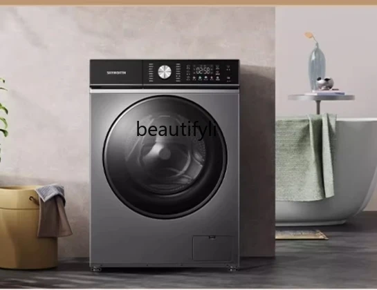 Ultra-thin drum washing machine 10kg integrated washing and drying household large-capacity fully automatic