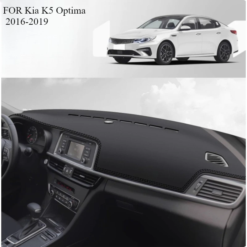 FOR Kia K5 Optima 2016-2019 Car Dash Mat Dashmat Dashboard Mat Cover Sun Shade Dash Board Cover Carpet  Accessories