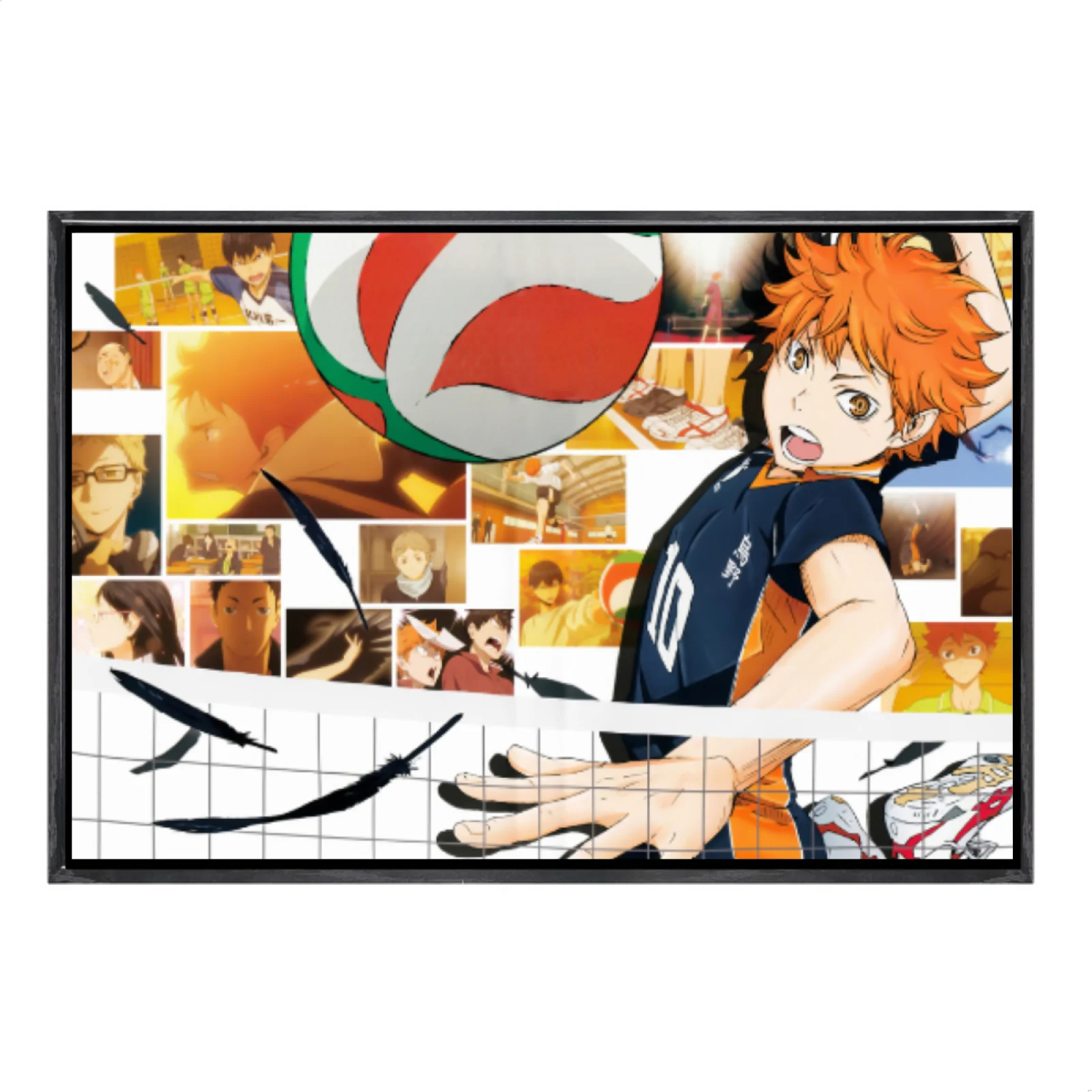 

Japanese Manga Multi-Size Canvas Poster Double Framed Wall Art, Haikyuu Home Decor for Living Room Bedroom