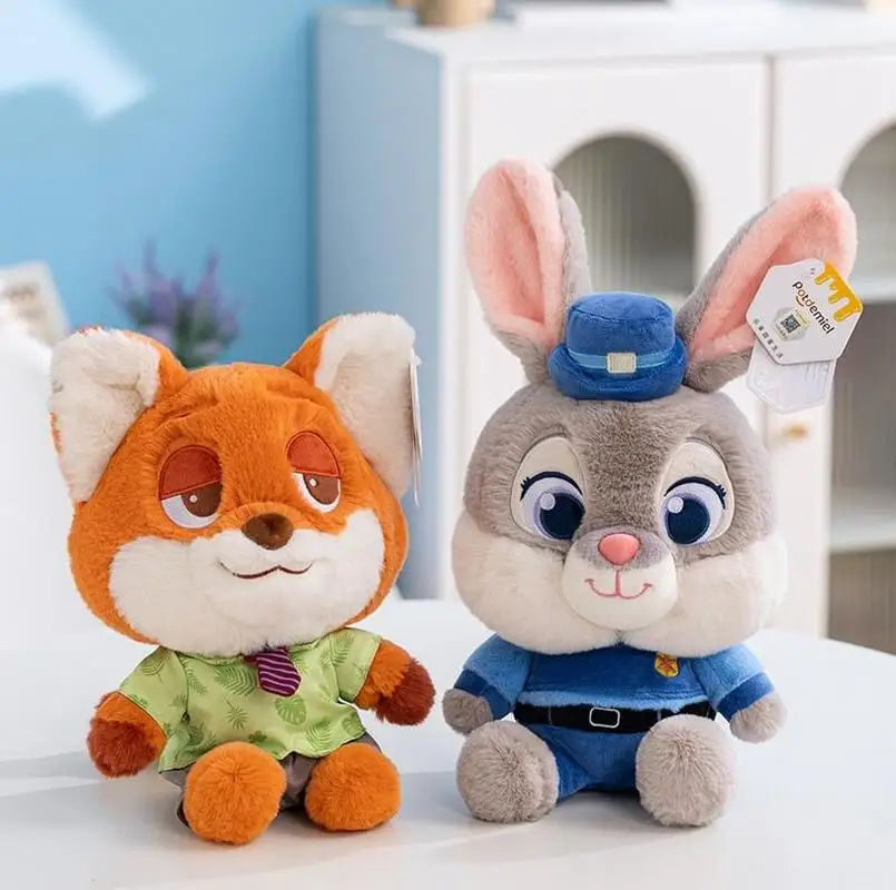 

Disney Zootopia Kawaii Judith Nick Plush Toy Cartoon Character Fox Rabbit Animal Giving Girlfriend Christmas Gift