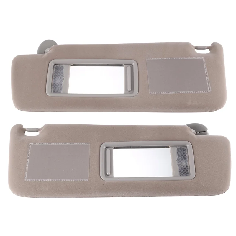 

2PCS Car Front Sunvisor Sun Visors With Mirrors & LED Lights Replacement Accessories For TOYOTA LAND CRUISER J12 LC120 2002-2009