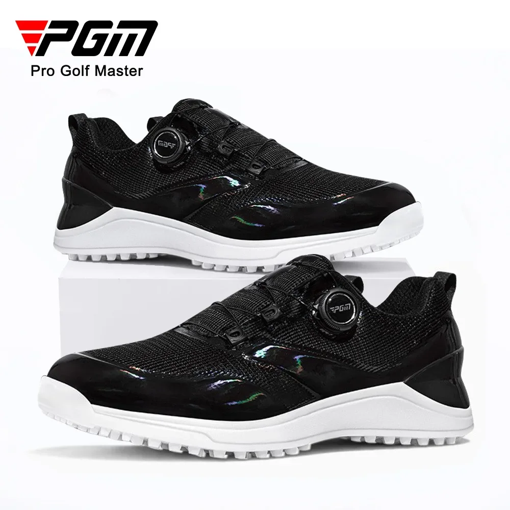 PGM-Chaussures de golf coordonnantes pour hommes, baskets respirantes d'été, lacets N64.Knob