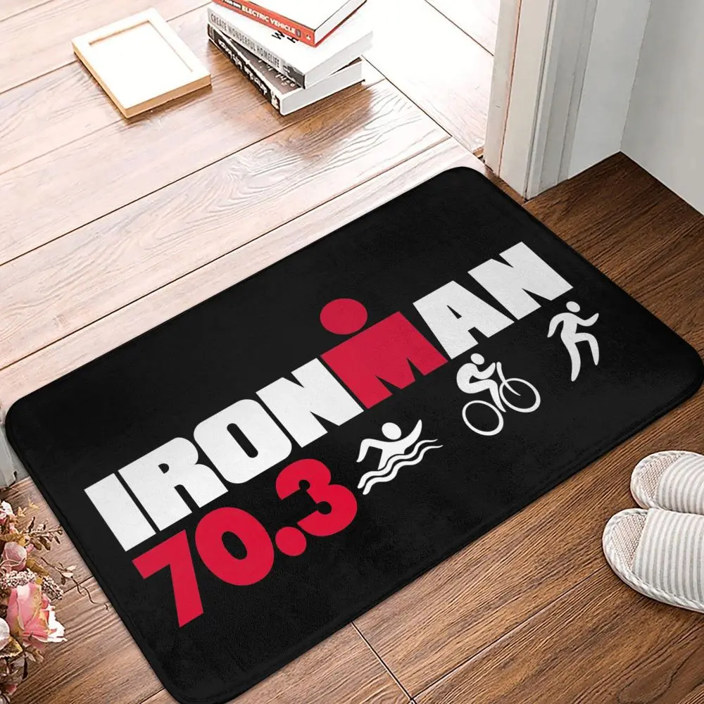 Iron Man 70.3 Sport NonSlip Area Rug for Living Room,Bedroom,Playroom,Kitchen,Door,Prayer Floor Mat Home Decor Rug Gift Alfombra