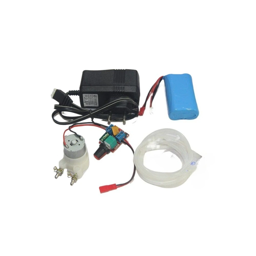 Methanol Engine Miniature Radiator Water Pump Radiator Tank Motor Pulley Temperature Display Water Circulation Accessories
