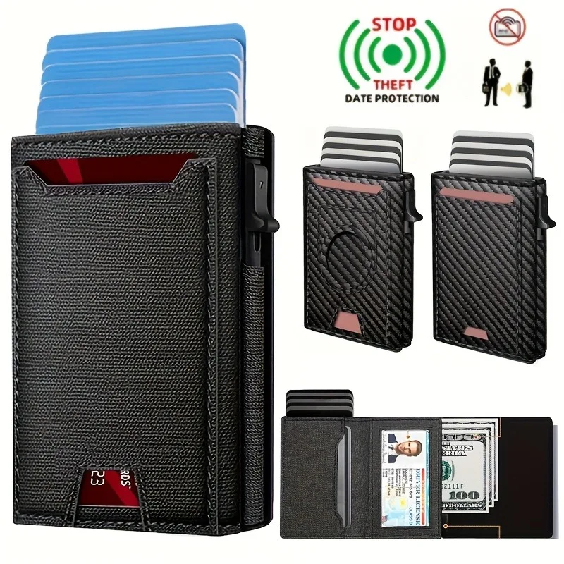 Neue Herren-Business-Geldbörse, großes Fassungsvermögen mit mehreren Kartenfächern, RFID-Diebstahlschutz, Reisebrieftasche, Karten-Organizer