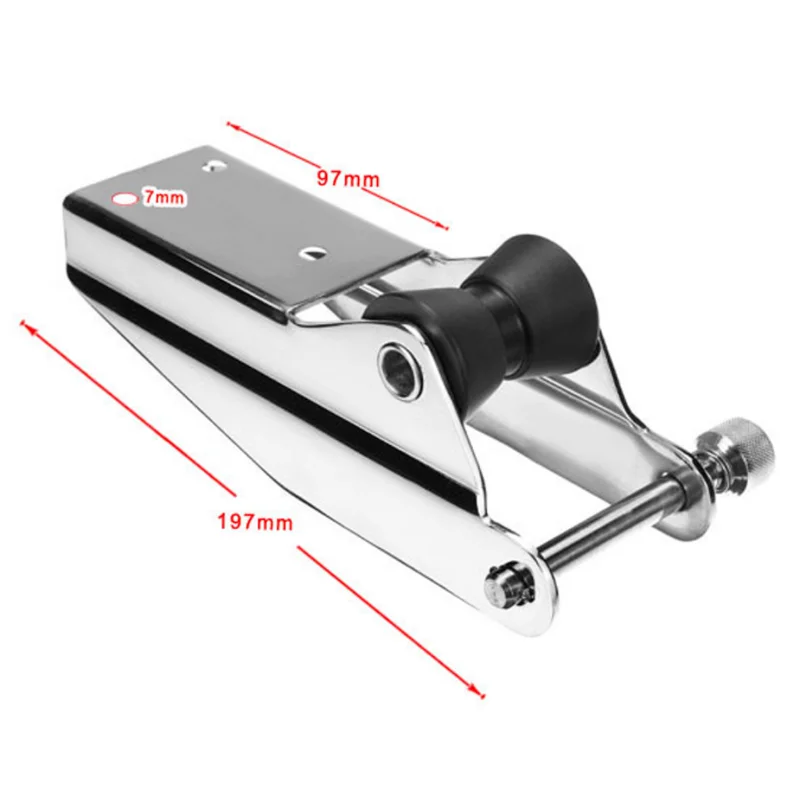 Imagem -05 - Pesado Arco Âncora Rolo Fixo Âncora Fairlead Barco Marinho Docking Rolo de Nylon Mola Carregada Pin Prevenir Aço Inoxidável 1pc 316