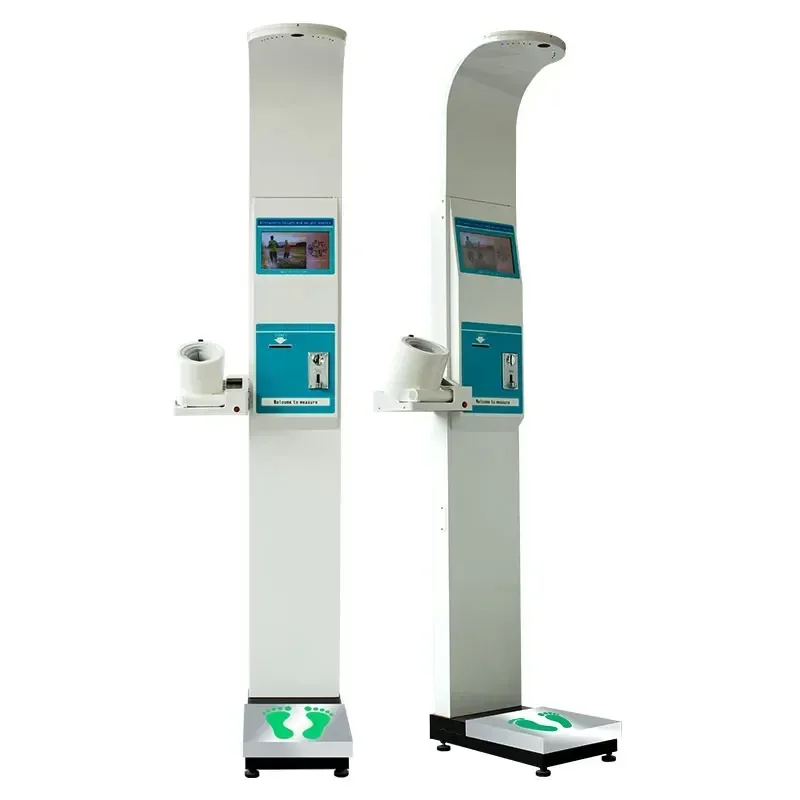 

500kg Weight Balance Health Checkup Scales with Ticket BMI Blood Pressure LCD Screen Coin Pusher Weighing Scale