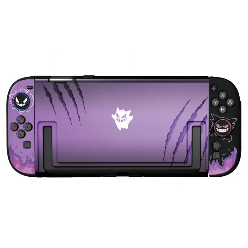 Anime Purple Gengar Protective Case for Nintendo Switch 2/OLED/Switch Controllers The Joy-Con Detachable Hard-shell Dock Cover view 6