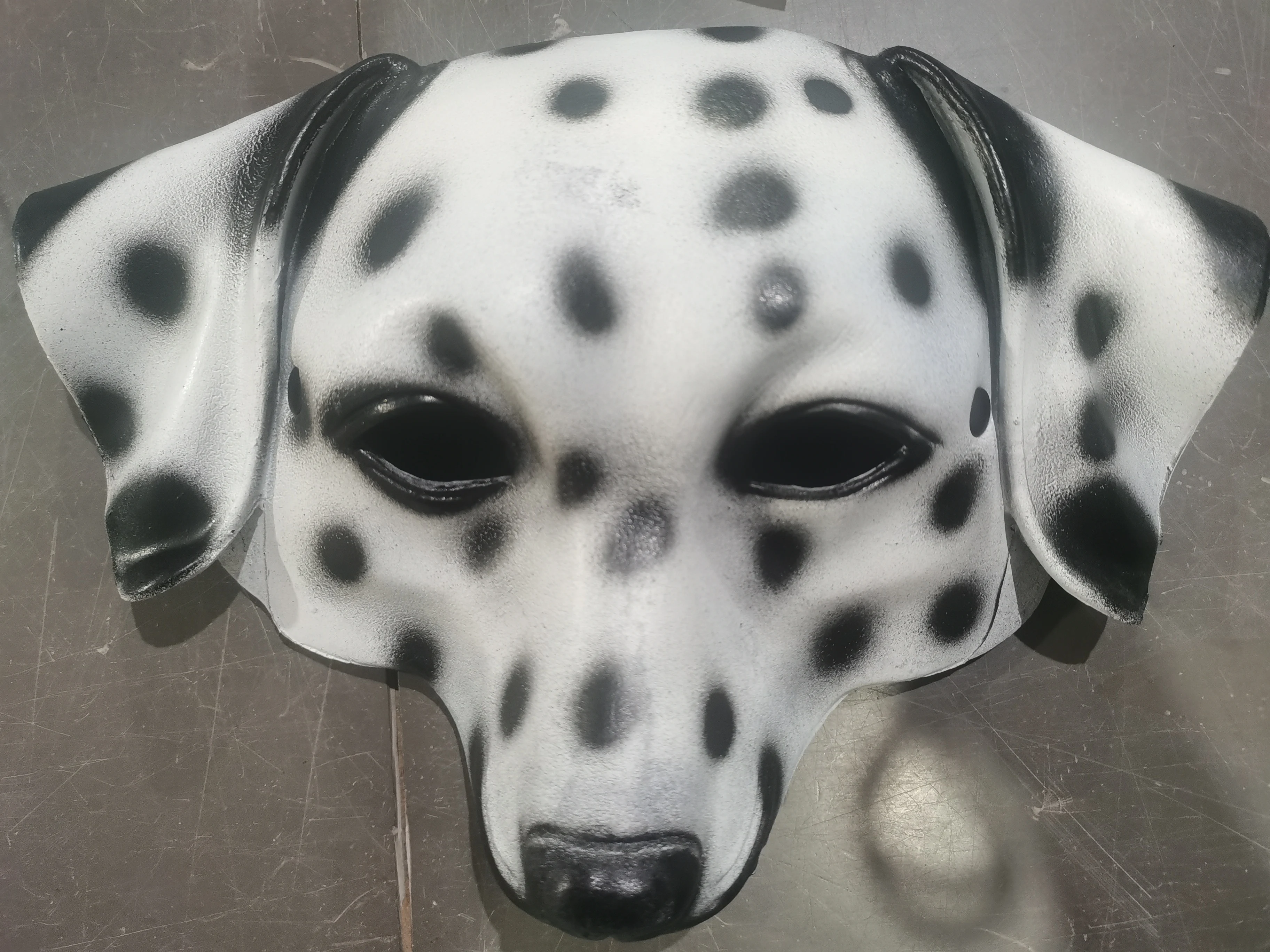 หน้ากากดัลเมเชี่ยนสุนัขคอสเพลย์ Props Carnival Ball Face Mask Canids คอสเพลย์เครื่องแต่งกาย Party ผู้ใหญ่ที่สมจริงหน้ากากสัตว์เลี้ยง