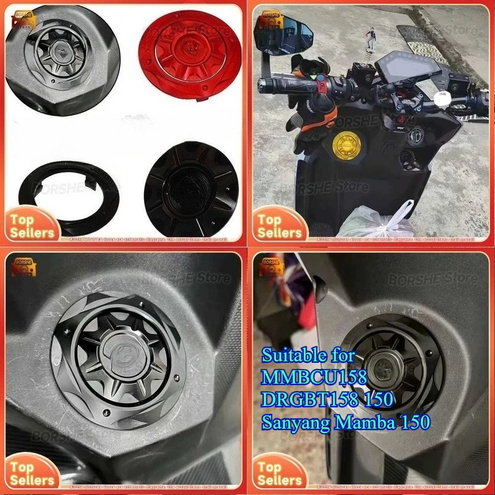 

Suitable for MMBCU158 DRGBT158 150 Sanyang Mamba 150 Aluminum Fuel Tank Cap Cover Decoration Modification Accessory