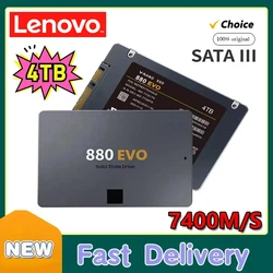 Lenovo ใหม่ SSD 880 EVO 1TB 2TB 4TB โซลิดสเตตไดรฟ์ภายในฮาร์ดดิสก์ SATA 3.0 MLC 2.5นิ้วสำหรับแล็ปท็อปเดสก์ท็อปพีซี PS5 PS4