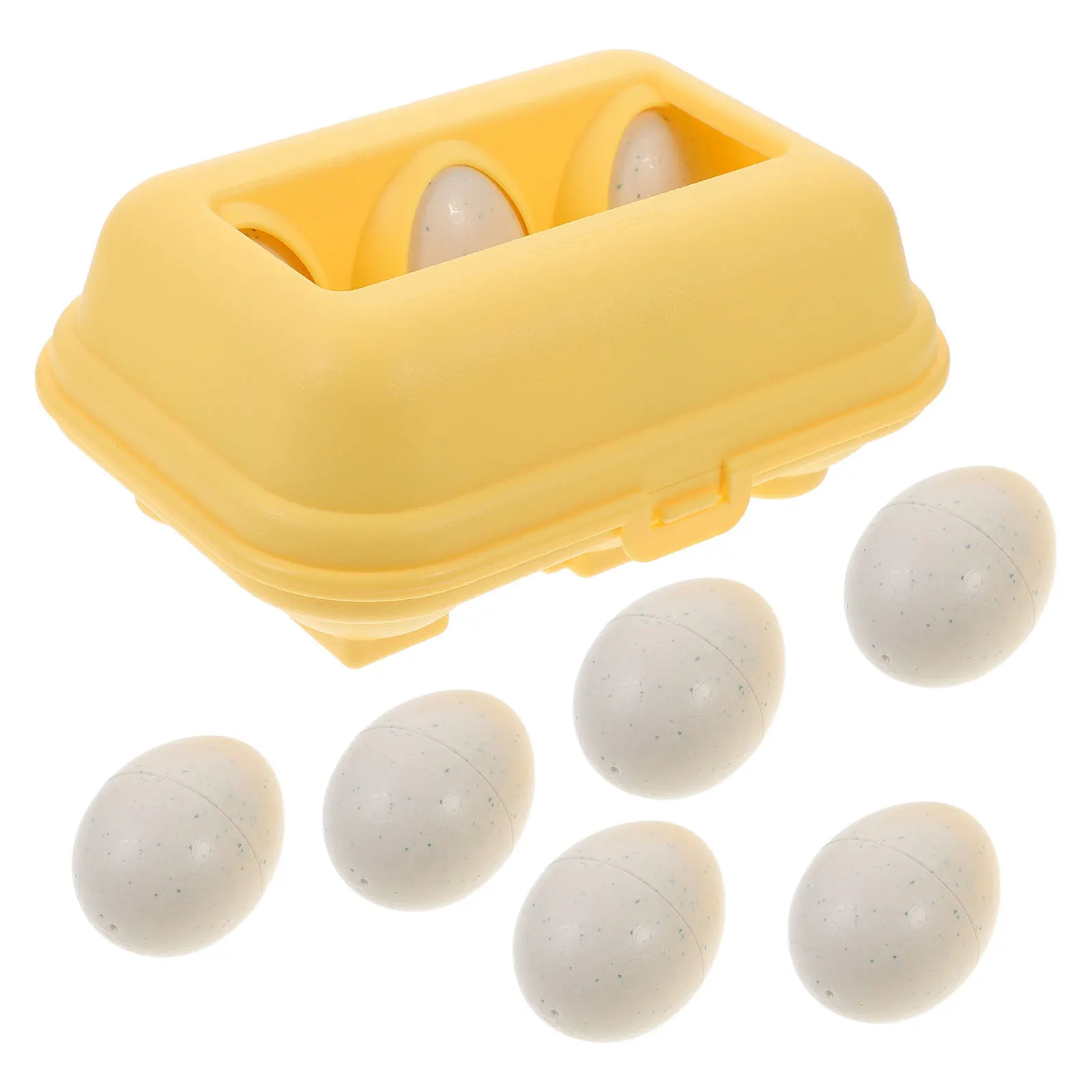 Oeufs assortis, outil d'éducation précoce pour enfants, reconnaissance des couleurs et des formes, sûr, réutilisable, utilisation longue durée, cadeau d'anniversaire et de vacances, 6 pièces