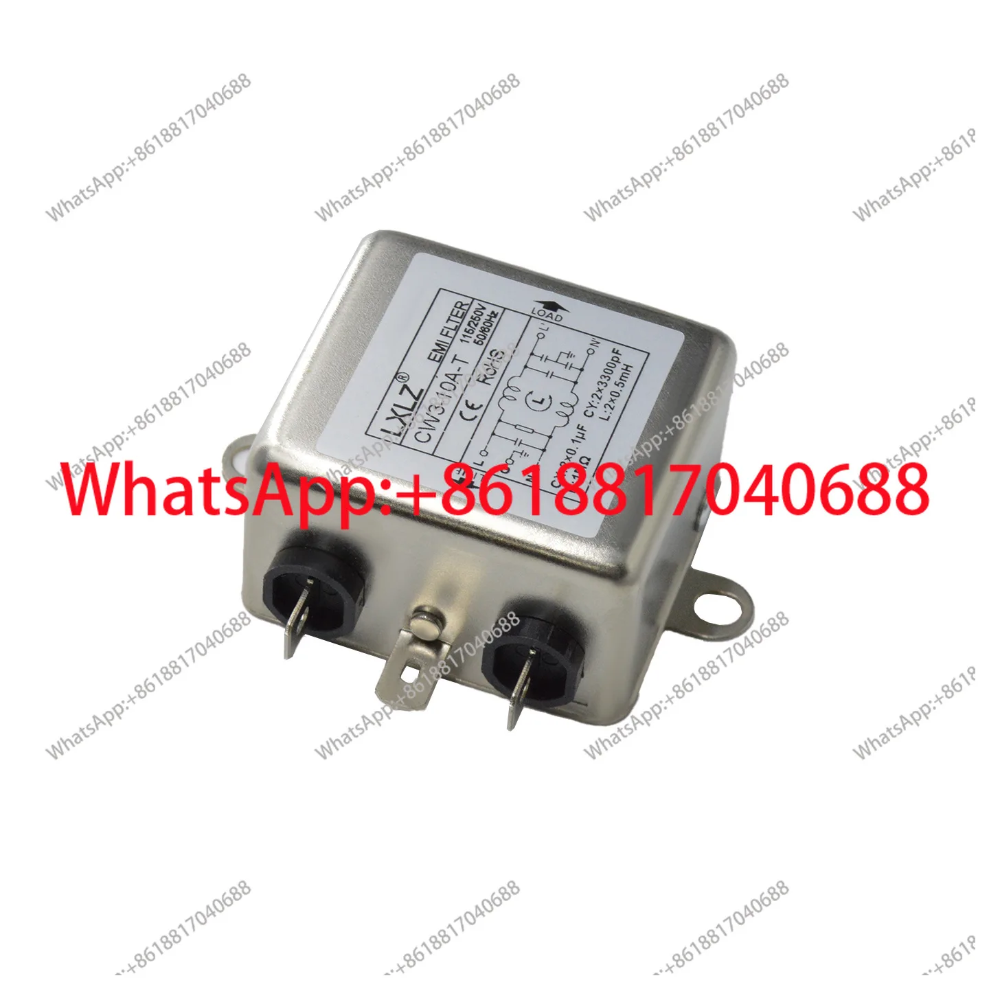 CW3 series single-phase power filter AC anti-interference CW3-10A 20A-T/S/R multi-specification