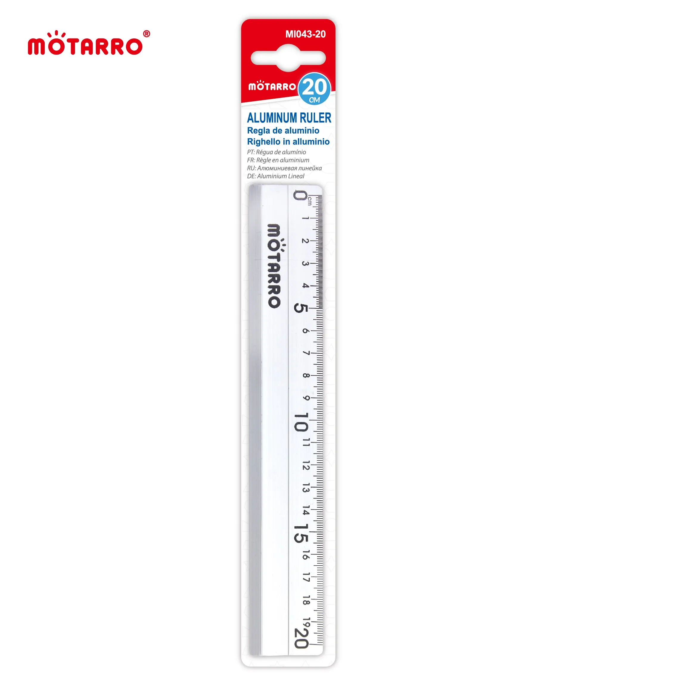 MOTARRO 20CM Aluminium Straight Ruler Drawing Tool Desk Accessories Student Stationery School Office Supplies