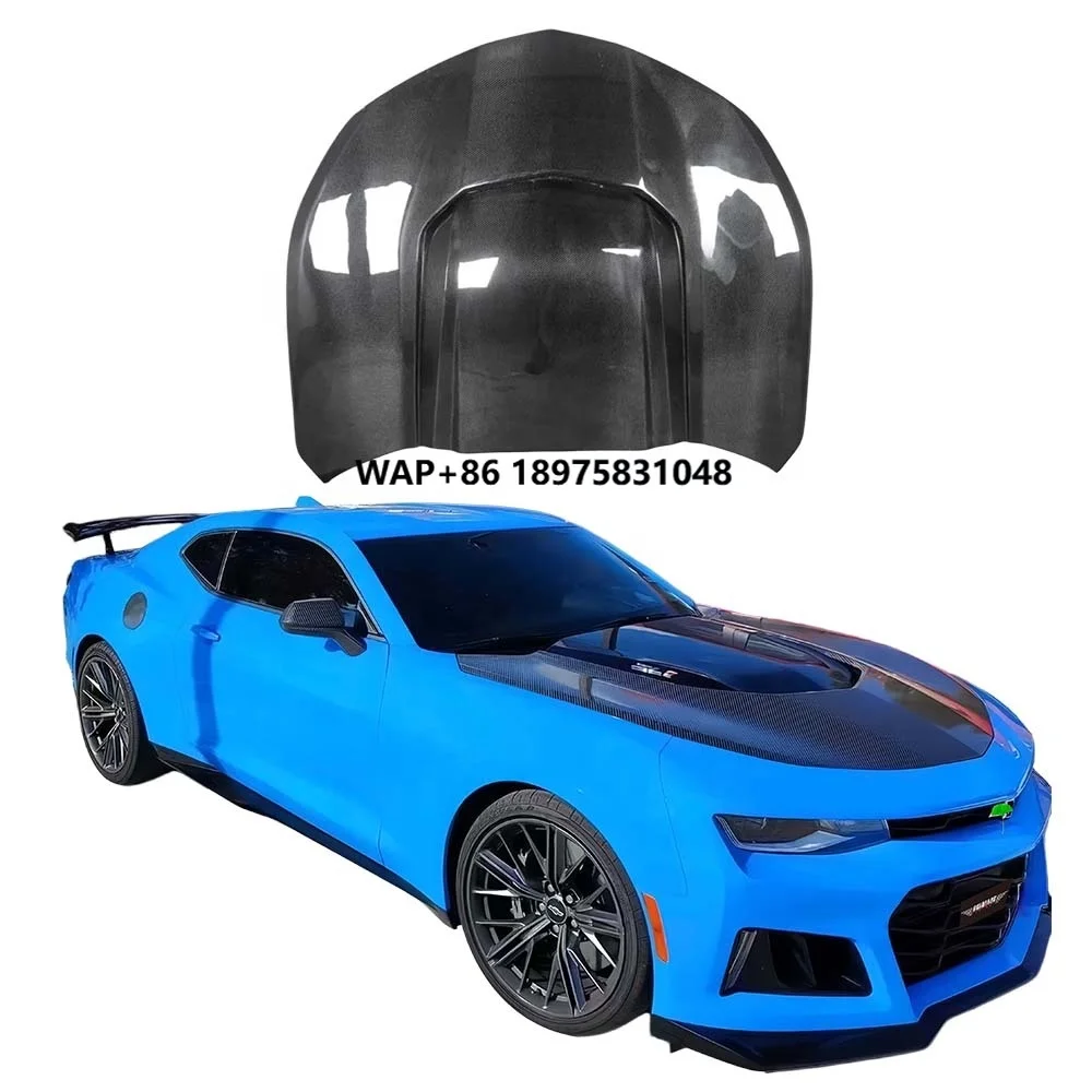 New Carbon Fiber Hood with Bolts for Camaro 6th 2016-2024 Perfect Fitment