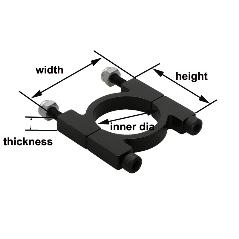 4 sztuk RC UAV Muilticopter stop aluminium CNC rury klip 12mm 16mm 20mm 22mm 25mm obejma rurowa rura węglowa stałe złącze uchwyt