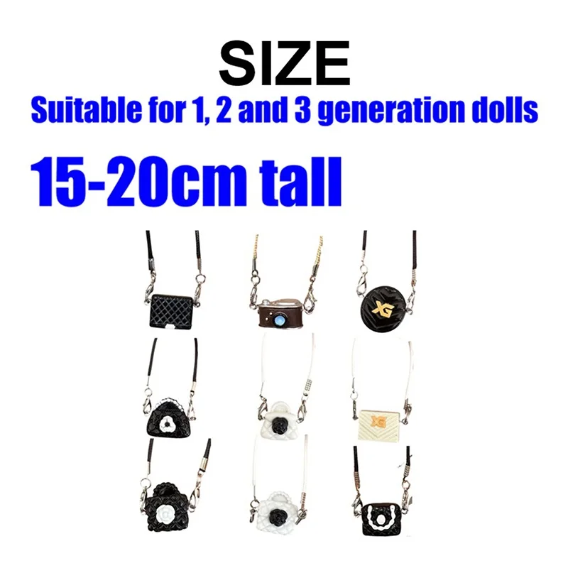 1 قطعة دمية المدرسية قلادة دمية حقيبة صغيرة فستان ألعاب من نسيج مخملي ل 15/17 سنتيمتر دمية معلقة الرقبة إكسسوارات دمي