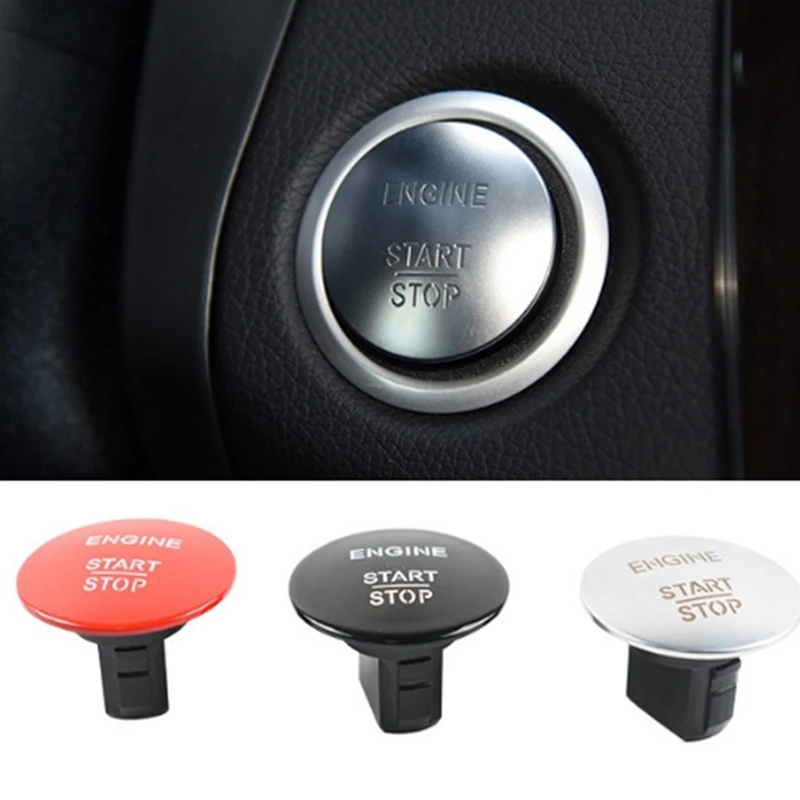 2215450714 Car Keyless Start And Stop One-Button Start Button Switch For Mercedes-Benz All Series Parts Silver