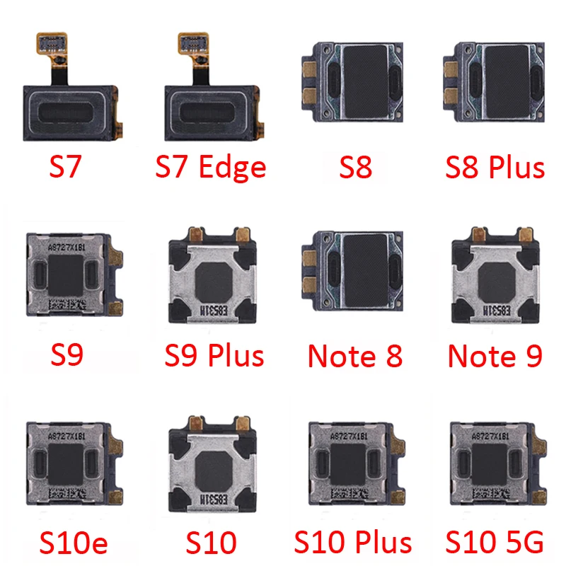 For Samsung S7 Edge S8 Note 8 9 S9 Plus S10+ S10 5G S10e S20 S20+ Ultra Phone Top Earpiece Ear Speaker Sound Receiver Flex Cable