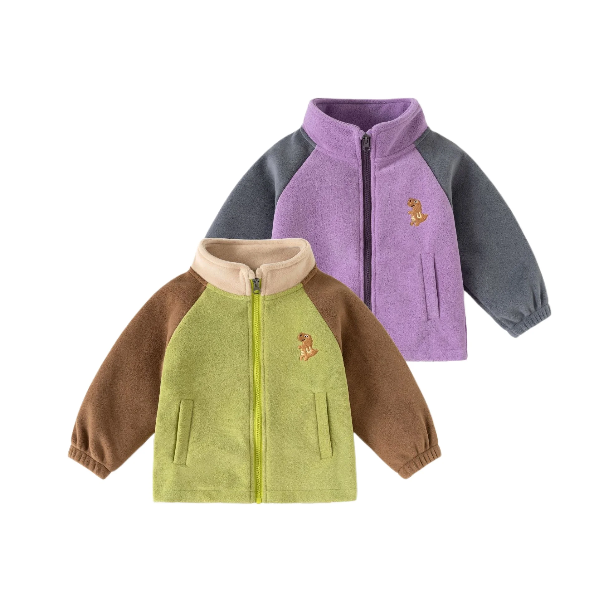 Toddler Boy Winter Fleece Jacket - Giacca in pile per bambini, cappotto