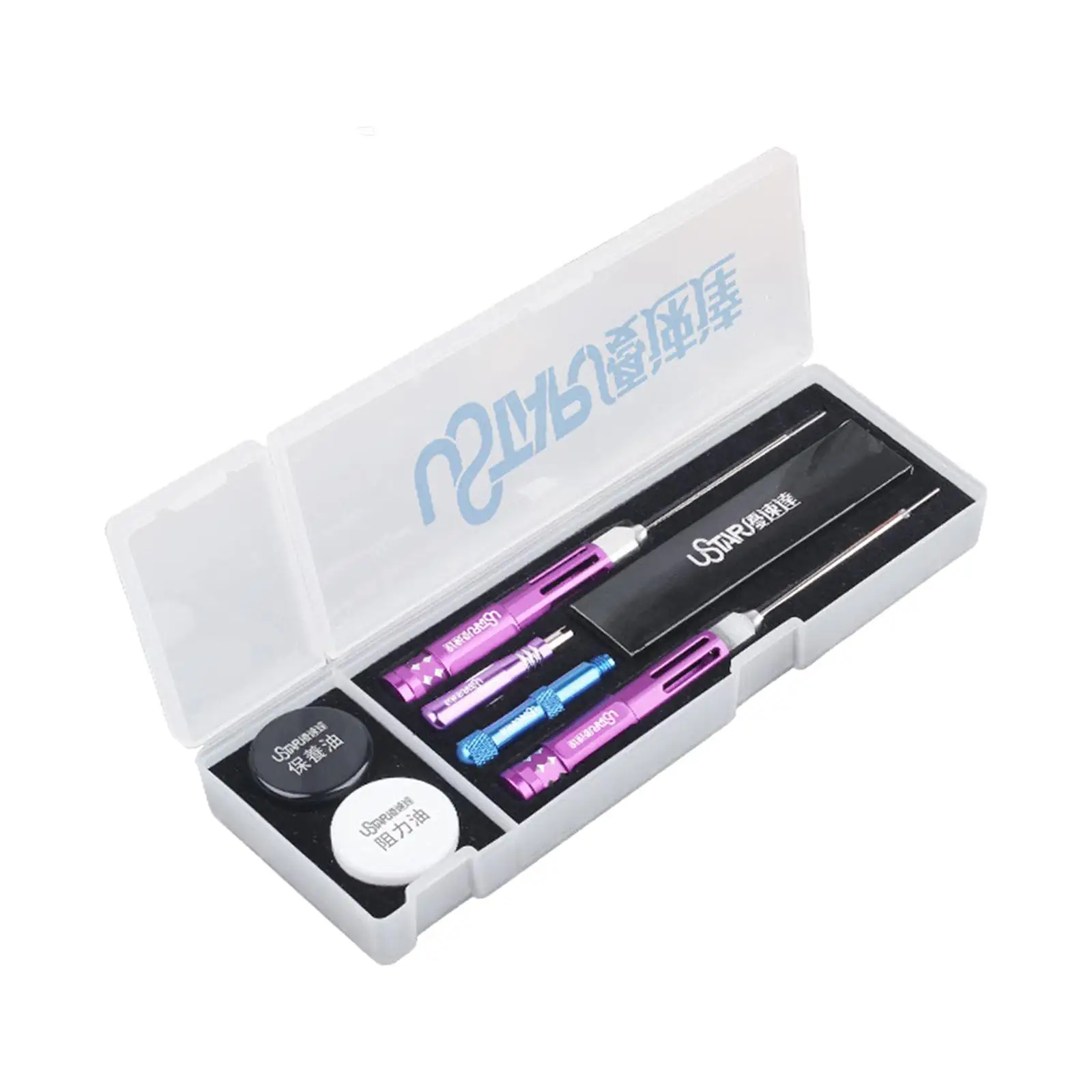Professional Airbrush Cleaning Tools Kit for Automotive Airbrush Painting Deep Care Set with Storage Box Portable
