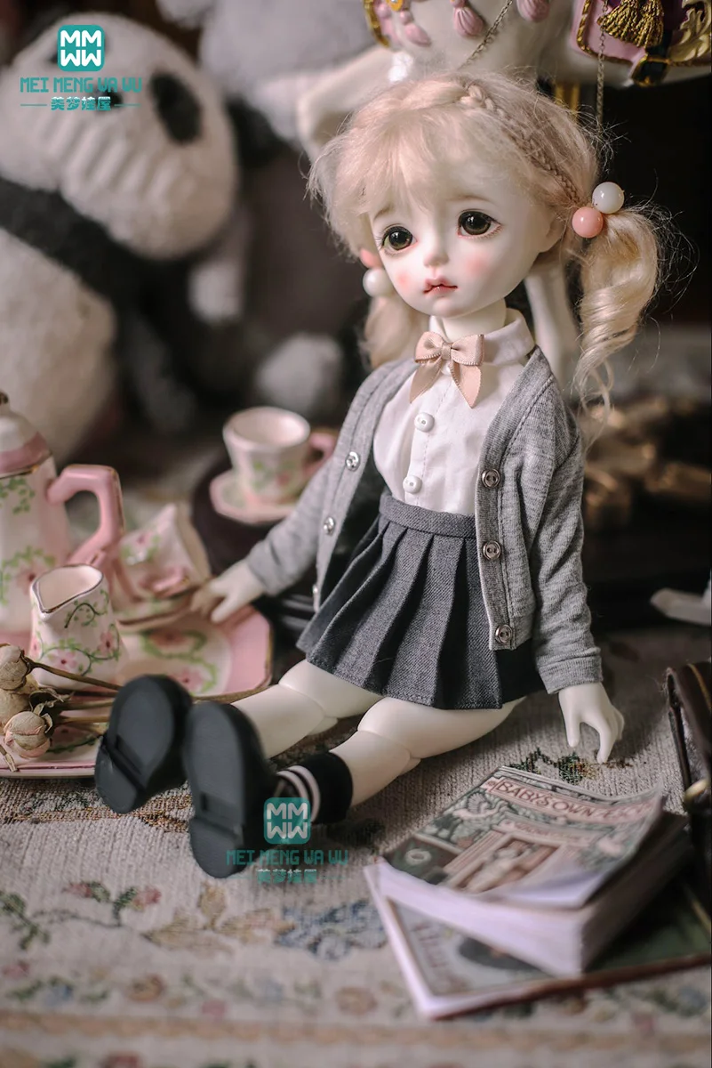 BJD Puppenkleidung 30 cm YOSD 1/6 Modischer mehrfarbiger Faltenrock Mädchengeschenke