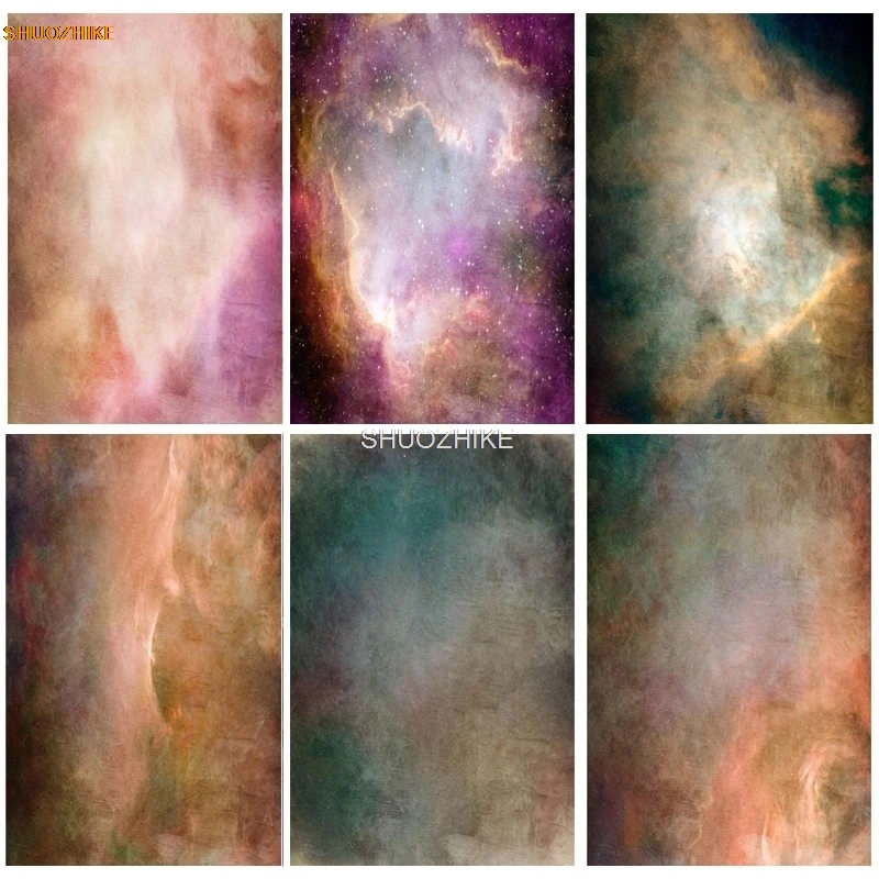 

SHUOZHIKE Abstract Gradient Vintage Digital Baby Portrait Photography Backdrops For Photo Studio Background XT20915FGD--13