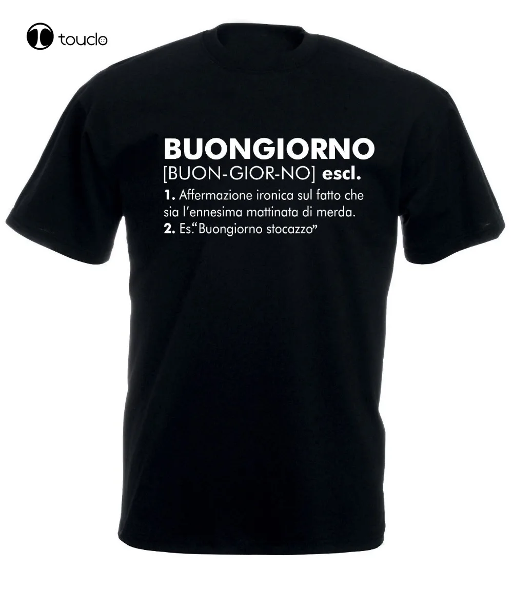 Модная мужская футболка, повседневная мужская одежда, летняя футболка с надписью Good Morning Al .. Футболка с ироническими фразами для мужчин и женщин