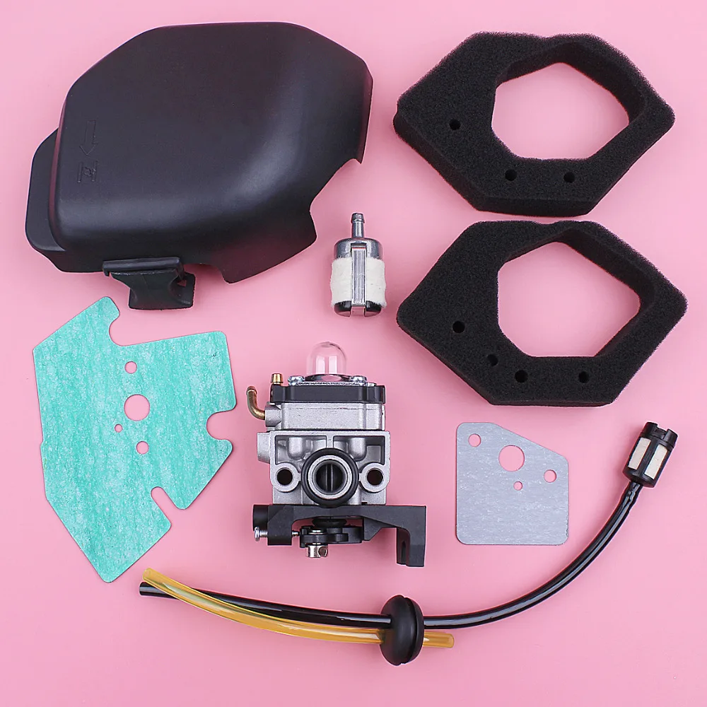 Vergaser Luftfilter Abdeckung Gehäuse Assy Für Honda GX25 GX25NT HHT25S Luft Kraftstoff Filter Linie Kit 4 Hub Rasenmäher motor Teil