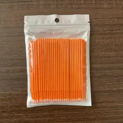 Micro Escova Aplicador Micro Microswabs, Mini Cotonetes De Algodão para Cuidados Pessoais, 100Pcs