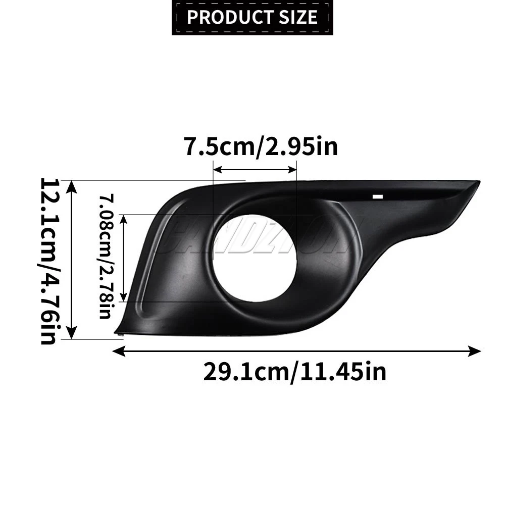 Für Citroen DS4 Neue Vordere Stoßstange Nebelscheinwerfer-Gitter Verkleidung Links oder Rechts ABS Schwarz 745374 745375 Einfache Installation Auto-Zubehör – Detail 2
