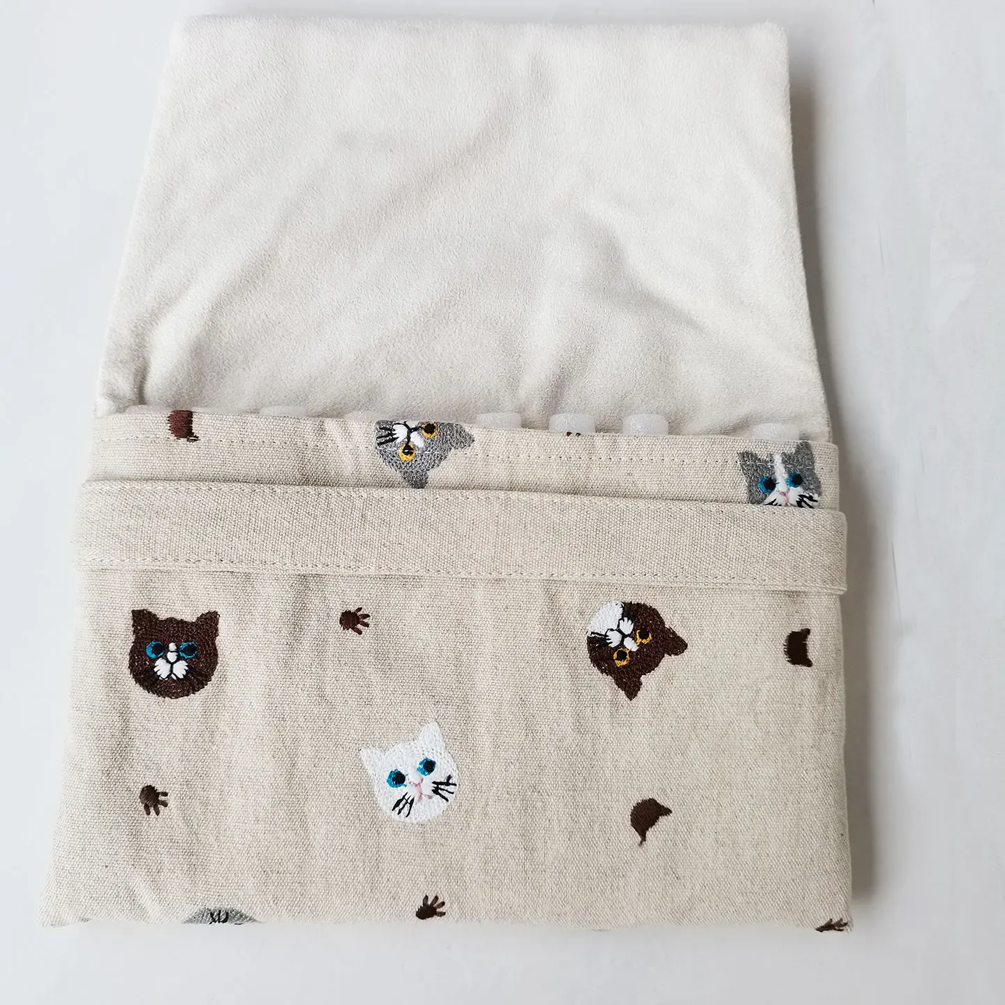 

Personalized Original DRY High-Quality Pure Cotton Handmade Pen Bag Stationery Storage Bag 10 Holes