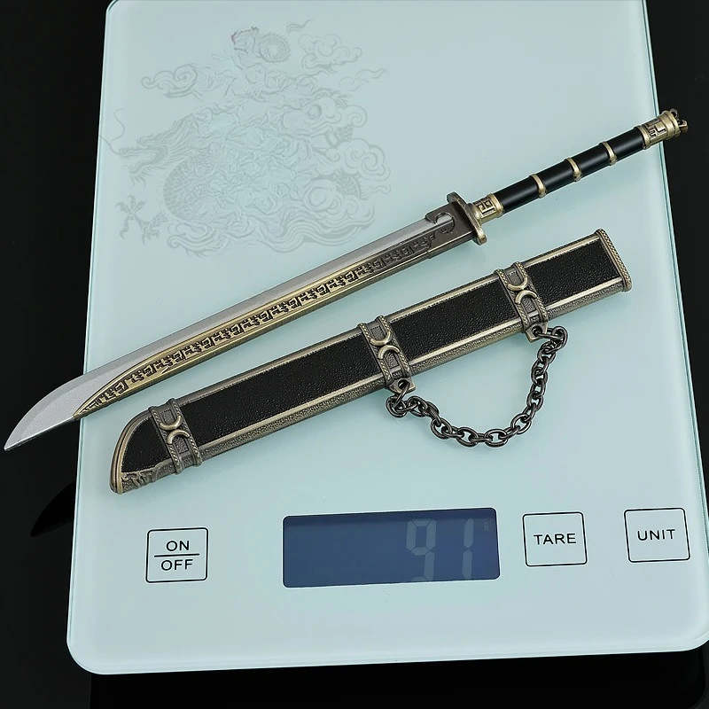 22cm/8.66in Novoland: Pearl Eclipse Film and Television Peripherals Big Knife Metal Crafts Toys Model Weapon Ornament Collection