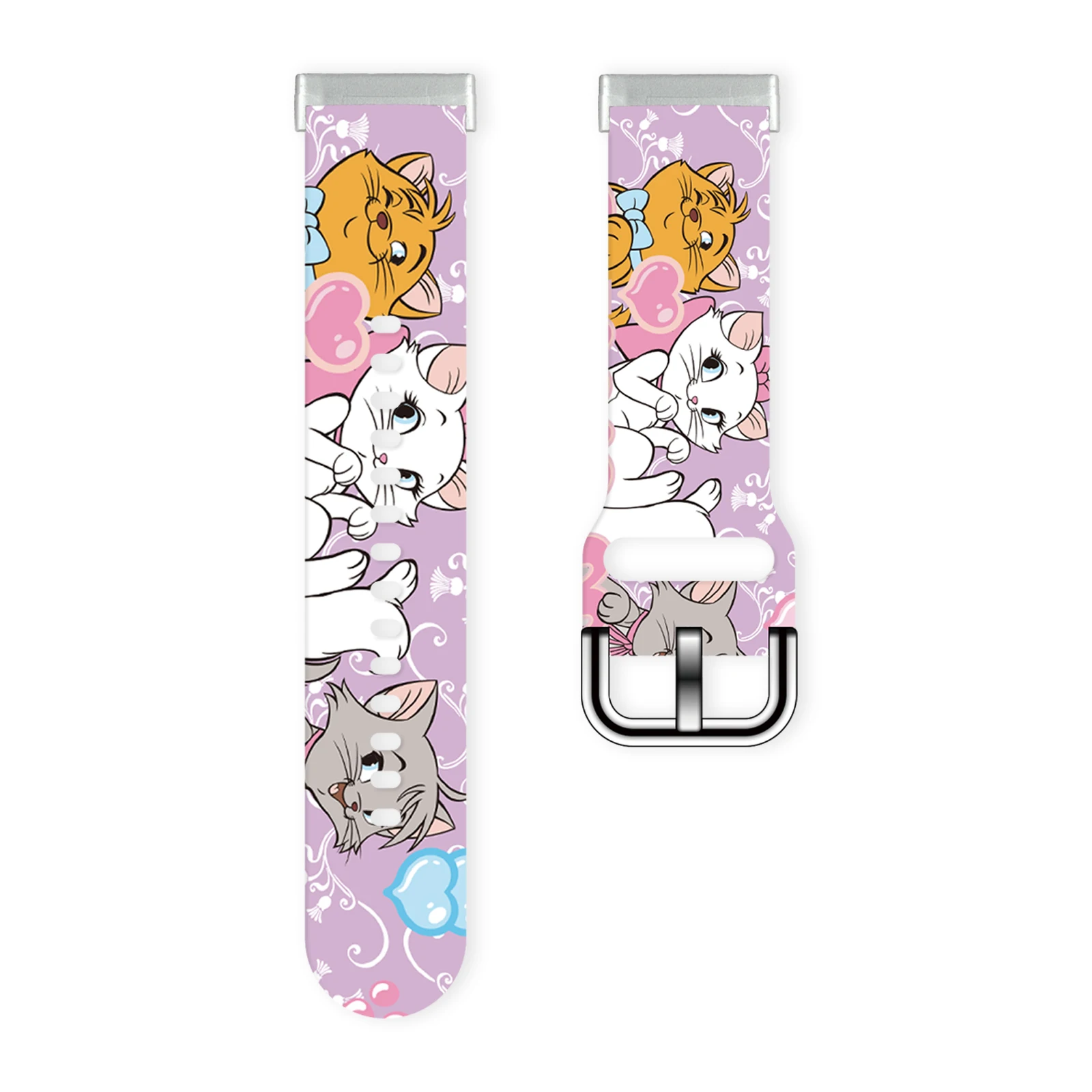 Correas de reloj con estampado de gato de Disney Marie para Fitbit Versa 4/3, pulsera reemplazable para Fitbit Sense 2/1, bandas como regalo