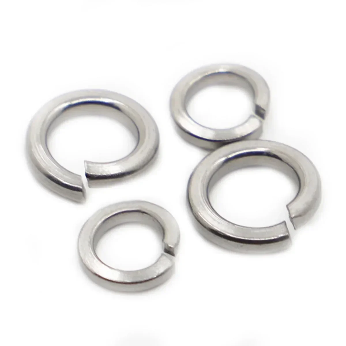 GB93 A2-70 304 Stainless Steel Spring Split Lock Washer Elastic Gasket  M1.6 M2 M2.5 M3 M4 M5 M6 M8 M10 M12 M16 M18 M20 M22 M24