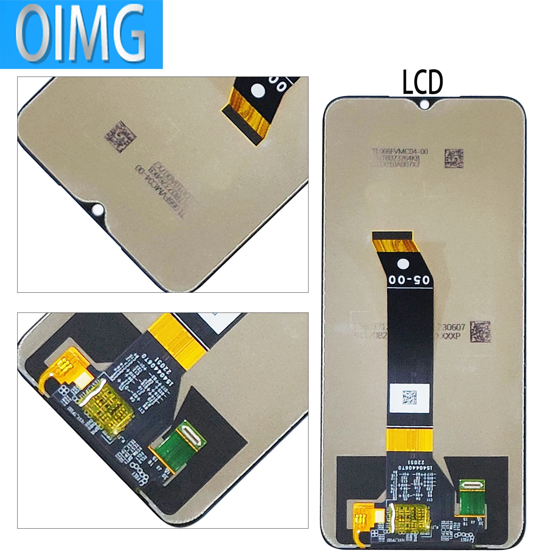 Pantalla LCD para Xiaomi POCO M5, piezas de repuesto con Marco, Panel táctil, 22071219CG