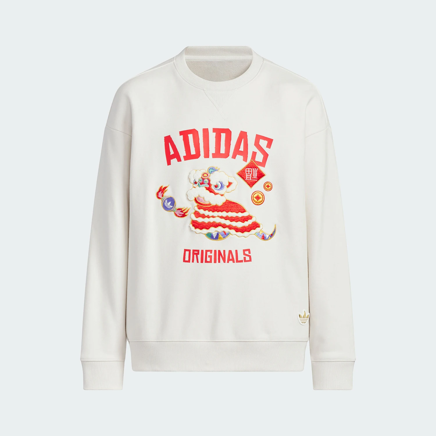 

Официальная оригинальная теплая свободная толстовка с капюшоном Adidas для больших детей с спортивным принтом JM5863