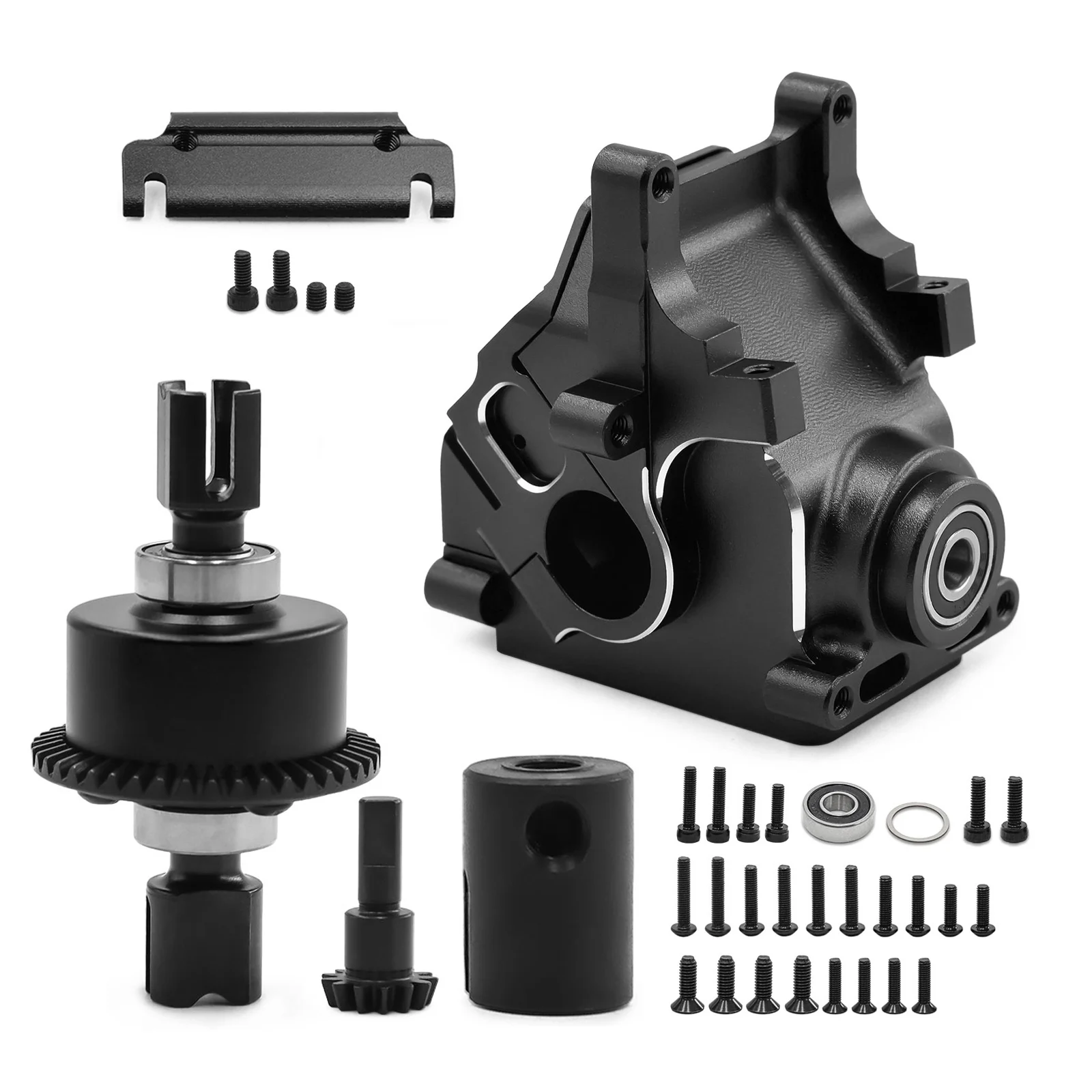42T Diff & Gearbox Case with 15T Main Gear for ARRMA 1/7 Mojave Infraction Limitless 1/8 Kraton Notorious Outcast Typhon 6S BLX