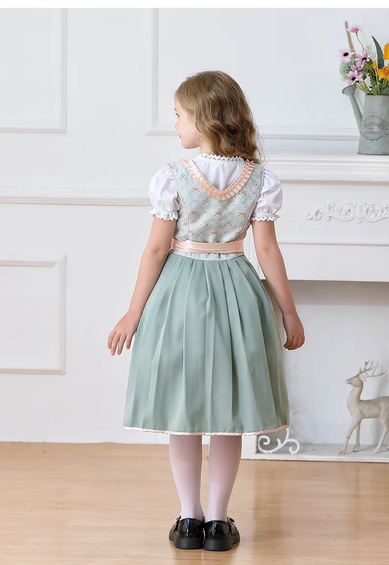 Deutsches Oktoberfest München Farm Girl Süßes Niedliches Kleid Karneval Kinderkleidung Dienstmädchen Kinderkleidung Auftrittskostüm – Detail 17