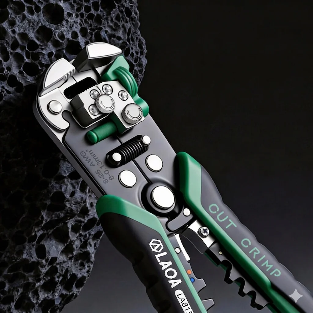 LAOA Professional Automatic Wire Stripping Pliers Terminal Crimping Tool Taiwan Origin